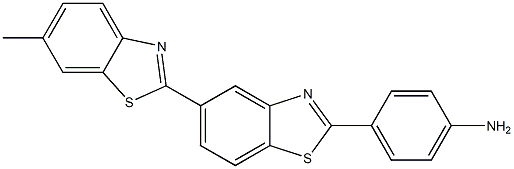 2-[2-(4-Aminophenyl)benzothiazol-5-yl]-6-methylbenzothiazole Struktur