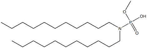 N,N-Diundecylamidophosphoric acid hydrogen methyl ester Struktur