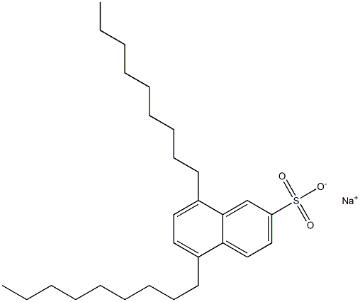 5,8-Dinonyl-2-naphthalenesulfonic acid sodium salt Struktur