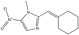 1-Methyl-2-(cyclohexylidenemethyl)-5-nitro-1H-imidazole Struktur