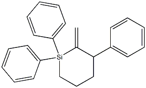 2-Methylene-1,1,3-triphenyl-1-silacyclohexane Struktur