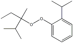 2-Isopropylphenyl 1,2-dimethyl-1-ethylpropyl peroxide Struktur