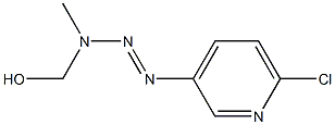 1-(6-Chloro-3-pyridyl)-3-hydroxymethyl-3-methyltriazene Struktur