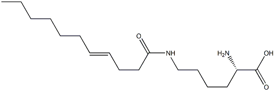 N6-(4-Undecenoyl)lysine Struktur