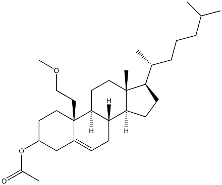 3-Acetoxy-19-(methoxymethyl)cholest-5-ene Struktur