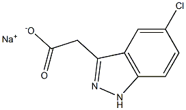 (5-Chloro-1H-indazol-3-yl)acetic acid sodium salt Struktur