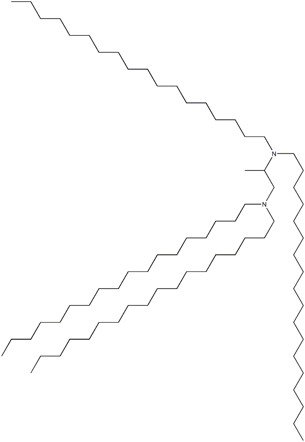 N,N,N',N'-Tetraoctadecyl-1,2-propanediamine Struktur