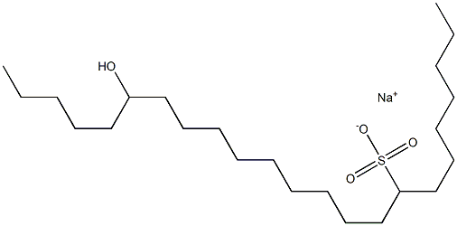 18-Hydroxytricosane-8-sulfonic acid sodium salt Struktur