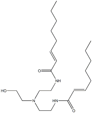 N,N'-[2-Hydroxyethyliminobis(2,1-ethanediyl)]bis(2-octenamide) Struktur