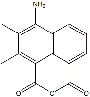 4,5-Dimethyl-6-amino-1H,3H-naphtho[1,8-cd]pyran-1,3-dione Struktur