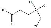 4,4,5-Trichlorohexanoic acid Struktur