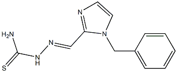 1-Benzyl-1H-imidazole-2-carbaldehyde thiosemicarbazone Struktur