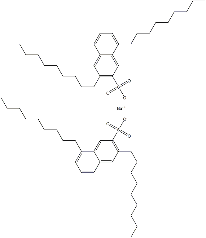 Bis(3,8-dinonyl-2-naphthalenesulfonic acid)barium salt Struktur