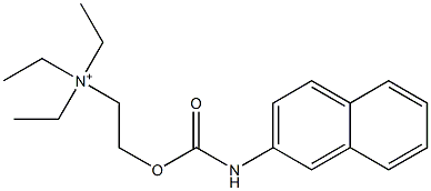 2-[[(2-Naphtylamino)carbonyl]oxy]-N,N,N-triethylethanaminium Struktur