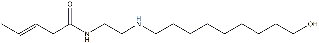 N-[2-[(9-Hydroxynonyl)amino]ethyl]-3-pentenamide Struktur