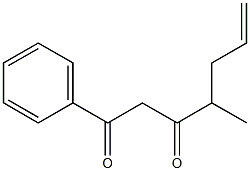 1-Phenyl-4-methyl-6-heptene-1,3-dione Struktur