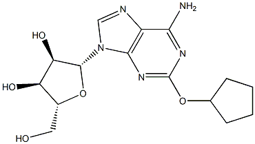 2-Cyclopentyloxyadenosine Struktur