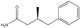 [S,(-)]-3-Methyl-4-phenylbutyramide Struktur