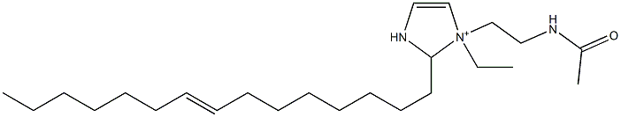 1-[2-(Acetylamino)ethyl]-1-ethyl-2-(8-pentadecenyl)-4-imidazoline-1-ium Struktur