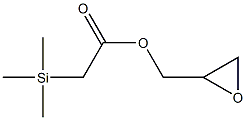 Trimethylsilylacetic acid oxiran-2-ylmethyl ester Struktur