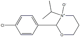 2-(4-Chlorophenyl)-3-isopropyl-tetrahydro-2H-1,3-oxazine 3-oxide Struktur