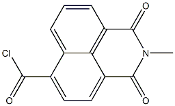 2,3-Dihydro-2-methyl-1,3-dioxo-1H-benzo[de]isoquinoline-6-carbonyl chloride Struktur