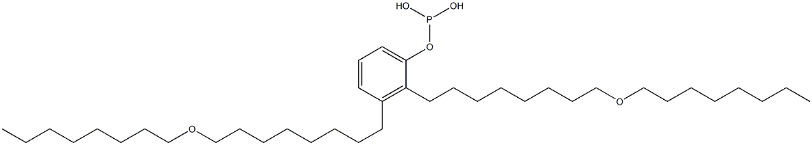 Phosphorous acid bis[8-(octyloxy)octyl]phenyl ester Struktur