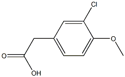 3-Chloro-4-methoxybenzeneacetic acid Struktur