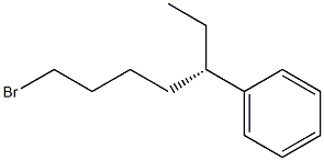 [S,(+)]-1-Bromo-5-phenylheptane Struktur