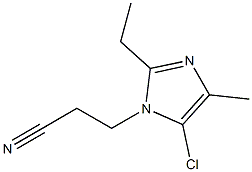 1-(2-Cyanoethyl)-5-chloro-2-ethyl-4-methyl-1H-imidazole Struktur