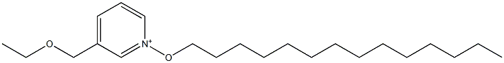 3-(Ethoxymethyl)-1-(tetradecyloxy)pyridinium Struktur