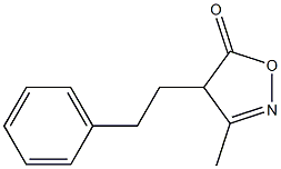 3-Methyl-4-(2-phenylethyl)isoxazol-5(4H)-one Struktur