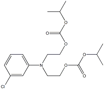 3-Chloro-N,N-bis[2-(isopropoxycarbonyloxy)ethyl]aniline Struktur