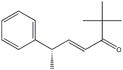 (4E,S)-2,2-Dimethyl-6-phenyl-4-hepten-3-one Struktur