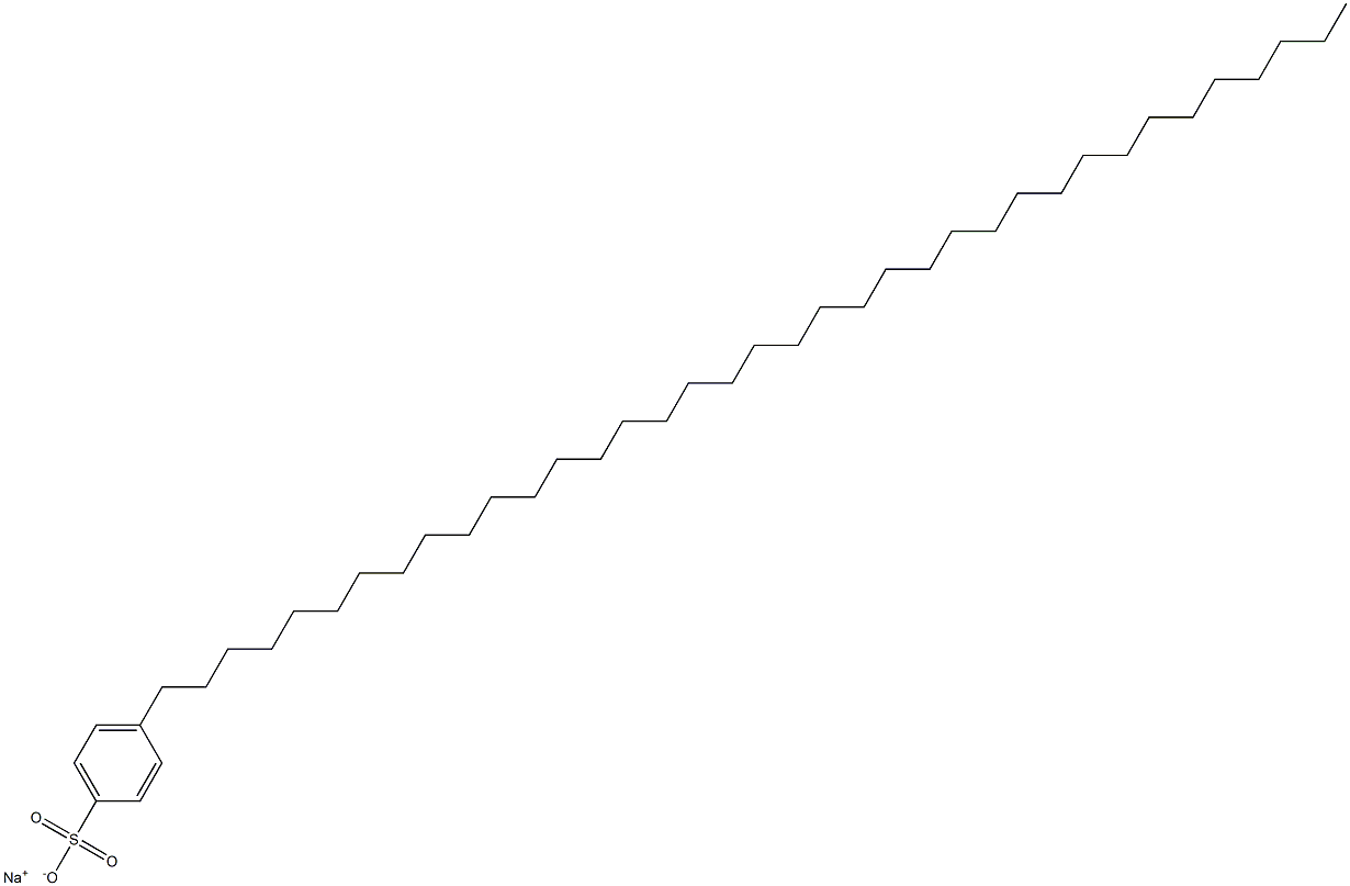 4-(Heptatriacontan-1-yl)benzenesulfonic acid sodium salt Struktur