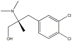 (R)-3-(3,4-Dichlorophenyl)-2-(dimethylamino)-2-methyl-1-propanol Struktur