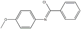 Chloro(phenyl)-N-(4-methoxyphenyl)methanimine Struktur