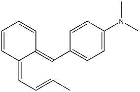 2-Methyl-1-[4-(N,N-dimethylamino)phenyl]naphthalene Struktur