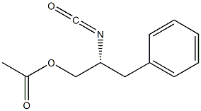 [R,(+)]-2-Isocyanato-3-phenyl-1-propanol acetate Struktur