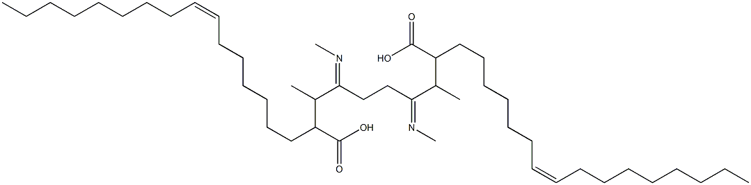 Bis[(Z)-9-octadecenoic acid]ethylenebis[(methylimino)(1-methyl-2,1-ethanediyl)] ester Struktur