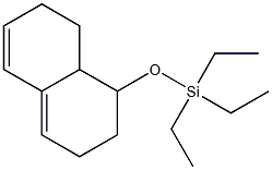 1-(Triethylsilyloxy)-1,2,3,7,8,8a-hexahydronaphthalene Struktur