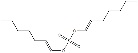 Sulfuric acid di(1-heptenyl) ester Struktur