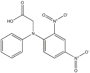 (-)-N-(2,4-Dinitrophenyl)-L-phenylglycine Struktur