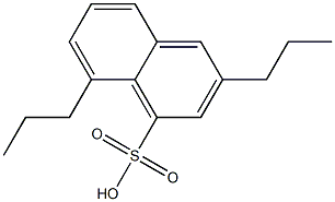 3,8-Dipropyl-1-naphthalenesulfonic acid Struktur