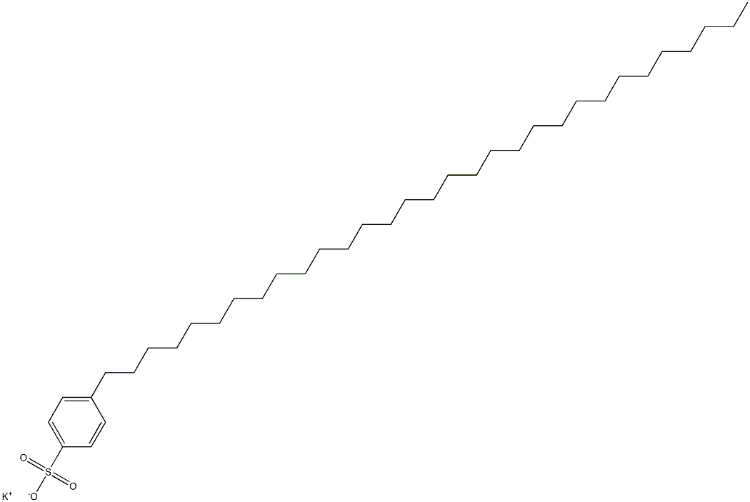 4-(Hentriacontan-1-yl)benzenesulfonic acid potassium salt Struktur