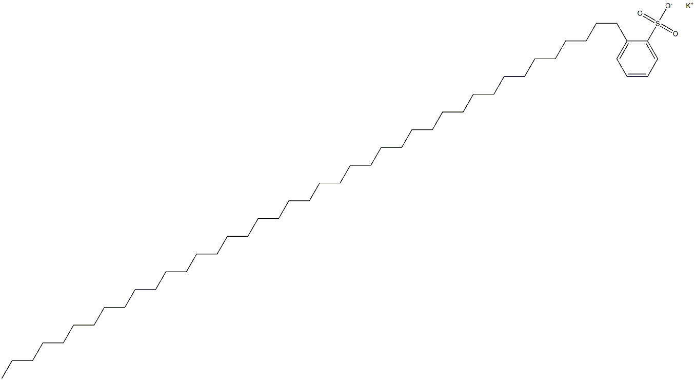 2-(Hentetracontan-1-yl)benzenesulfonic acid potassium salt Struktur