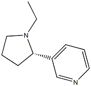 3-[(2S)-1-Ethyl-2-pyrrolidinyl]pyridine Struktur