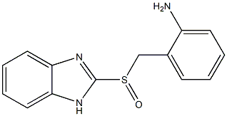 2-[[2-[Amino]benzyl]sulfinyl]-1H-benzimidazole Struktur