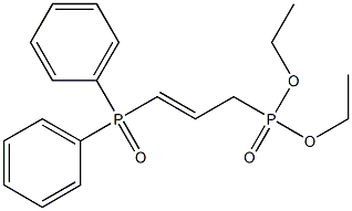 1-(Diphenylphosphinyl)-3-(diethoxyphosphinyl)-1-propene Struktur