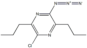 2-Azido-5-chloro-3,6-dipropylpyrazine Struktur